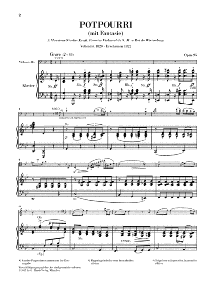 Potpourri Op. 95 (“Fantasy”)