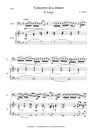 Concerto in A minor II. Largo in D minor