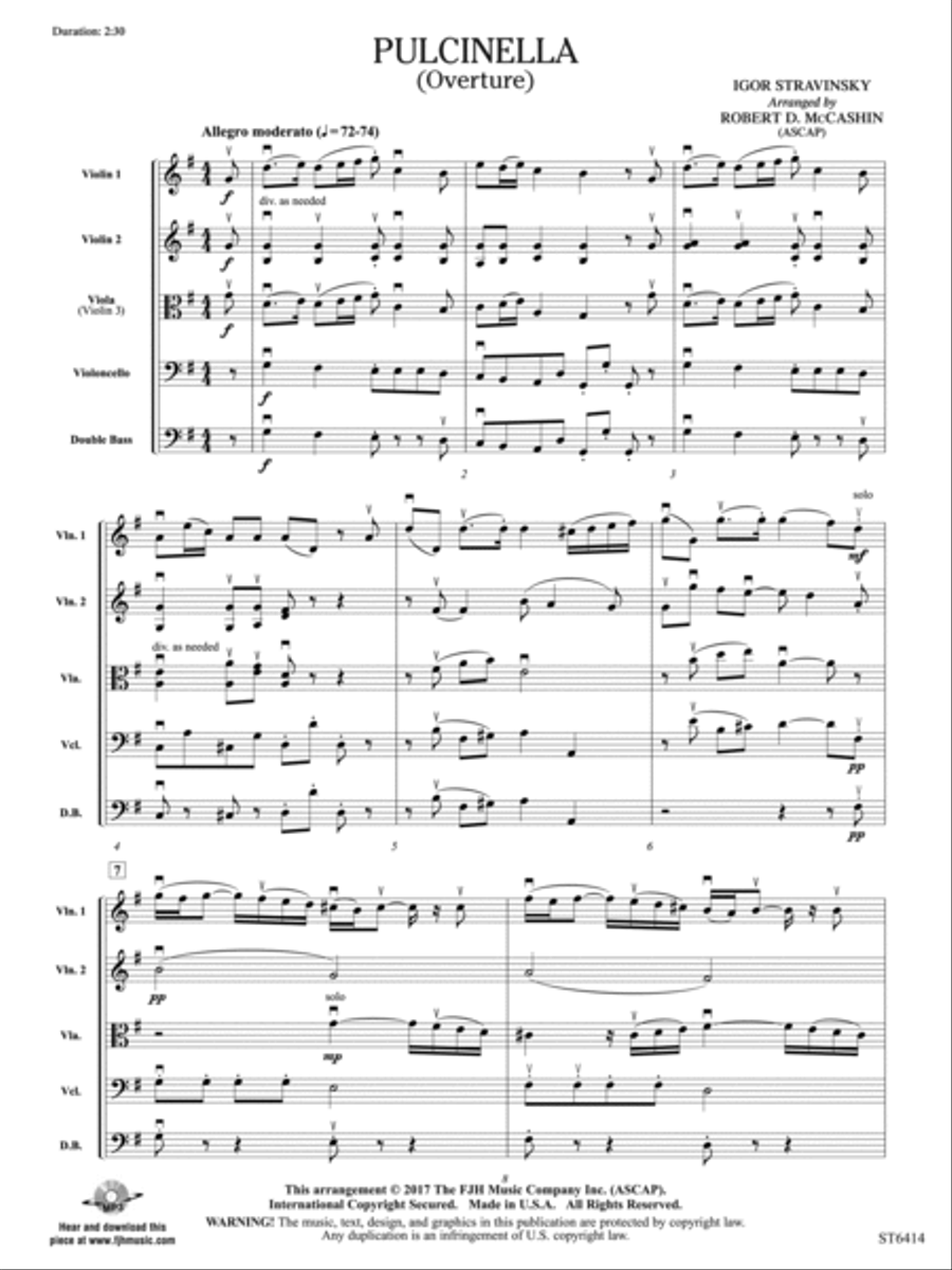 Puicinella: Score String Orchestra scores gallery preview page 3