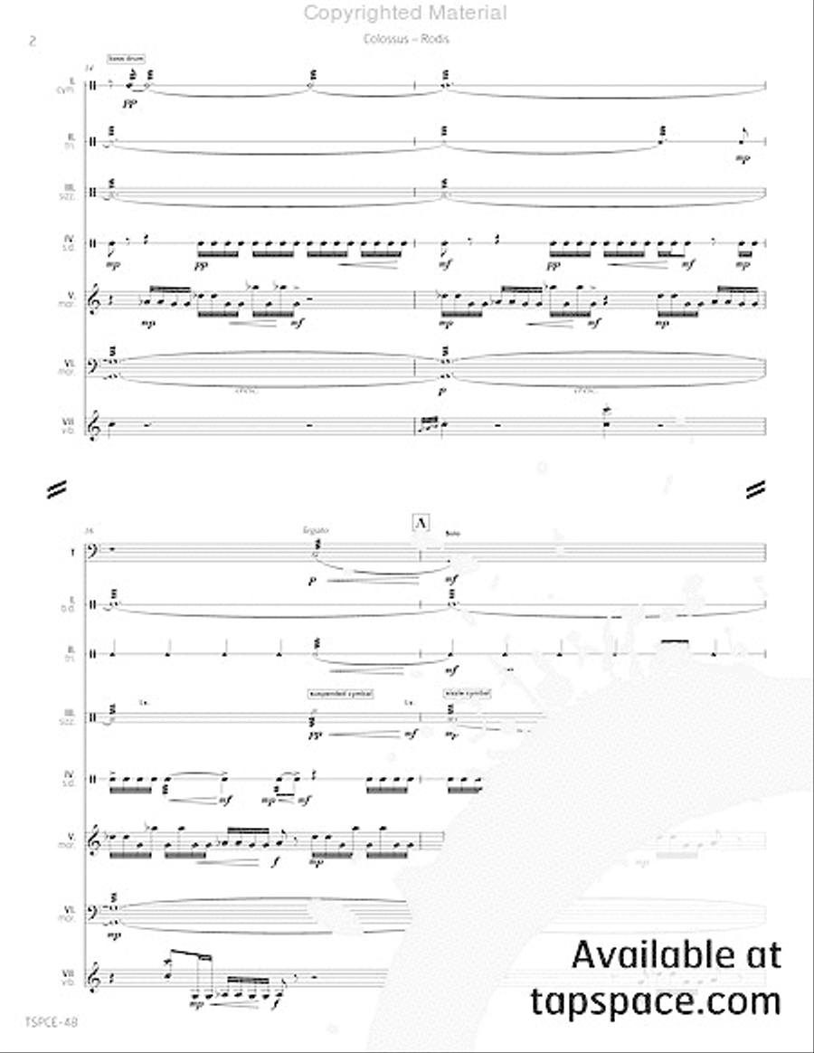 Colossus Percussion Ensemble scores gallery preview page 7