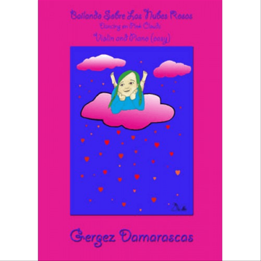 Bailando en las nubes rosas / Dancing on pink clouds for violin Violin Solo scores gallery preview page 1