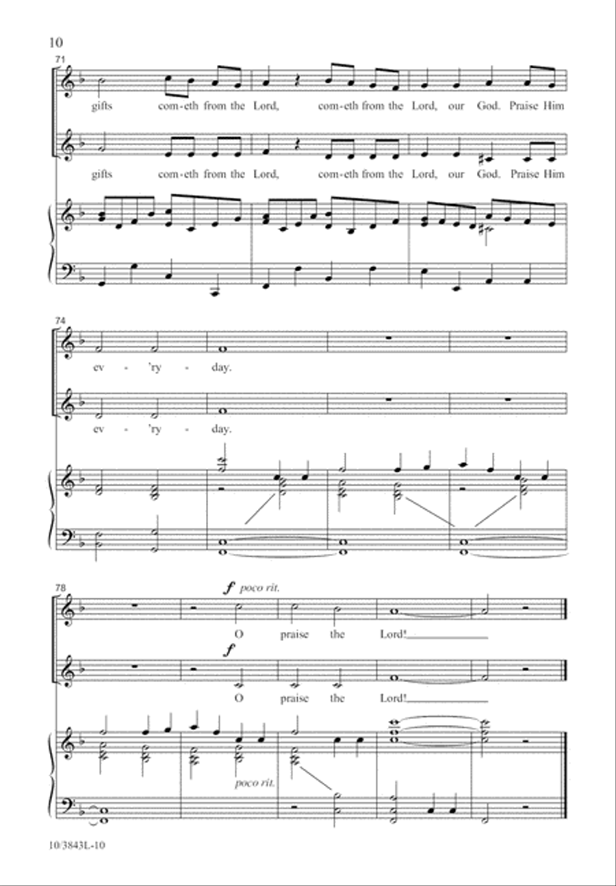 Good and Simple Gifts Unison Choir scores gallery preview page 11