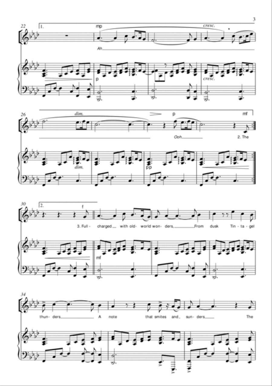 Autumn in Cornwall Autumn in Cornwall High Voice scores gallery preview page 3