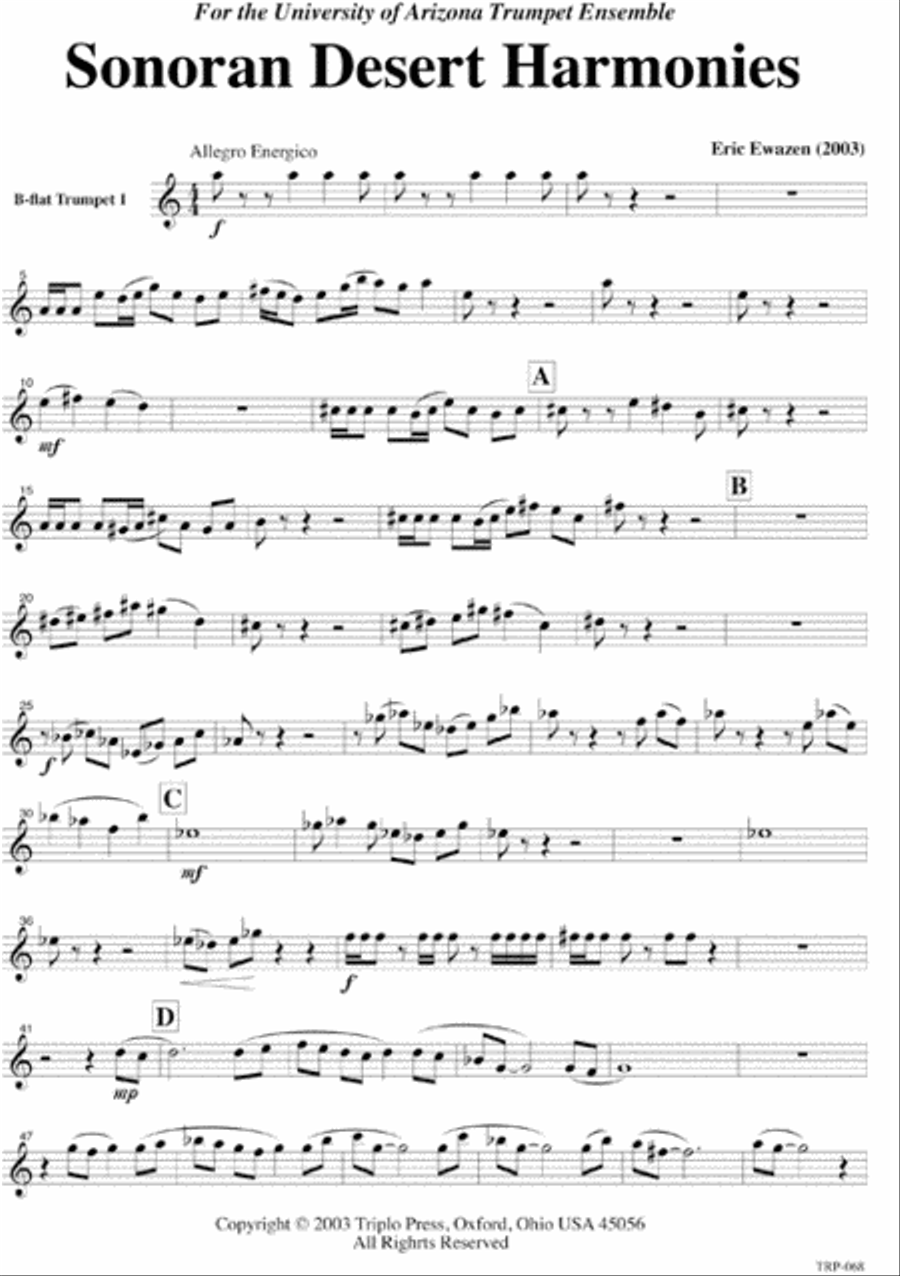 Sonoran Desert Harmonies Sonoran Desert Harmonies Small Ensemble scores gallery preview page 7