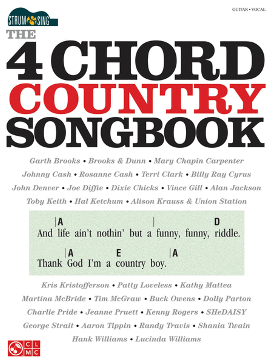 The 4-Chord Country Songbook – Strum & Sing Electric Guitar scores gallery preview page 1