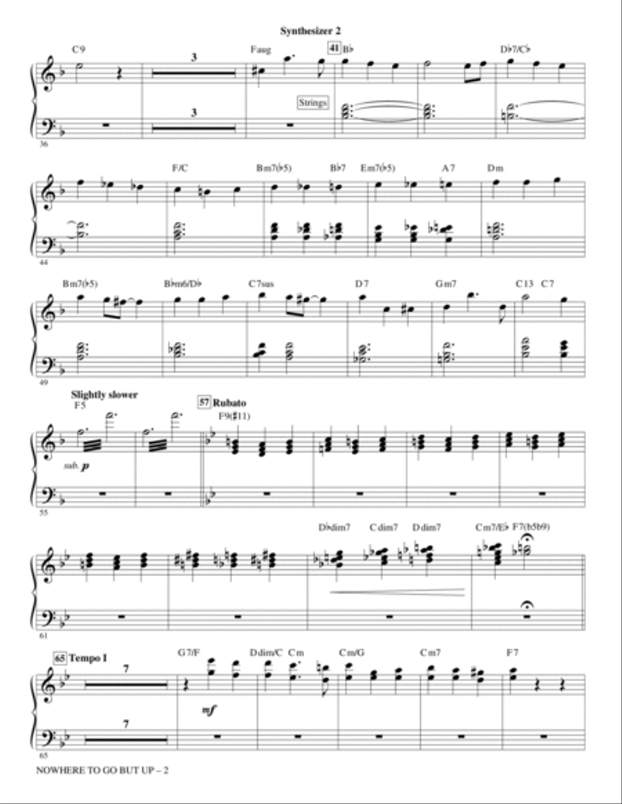 Nowhere to Go But Up (from Mary Poppins Returns) (arr. Roger Emerson) - Synthesizer II Choir scores gallery preview page 2
