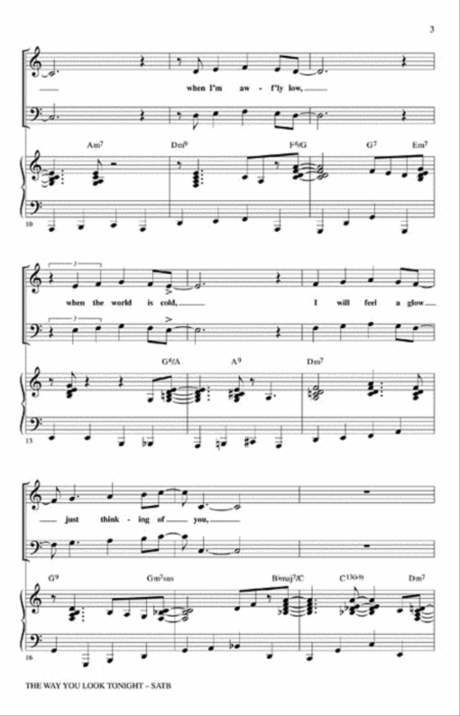 The Way You Look Tonight 4-Part scores gallery preview page 4