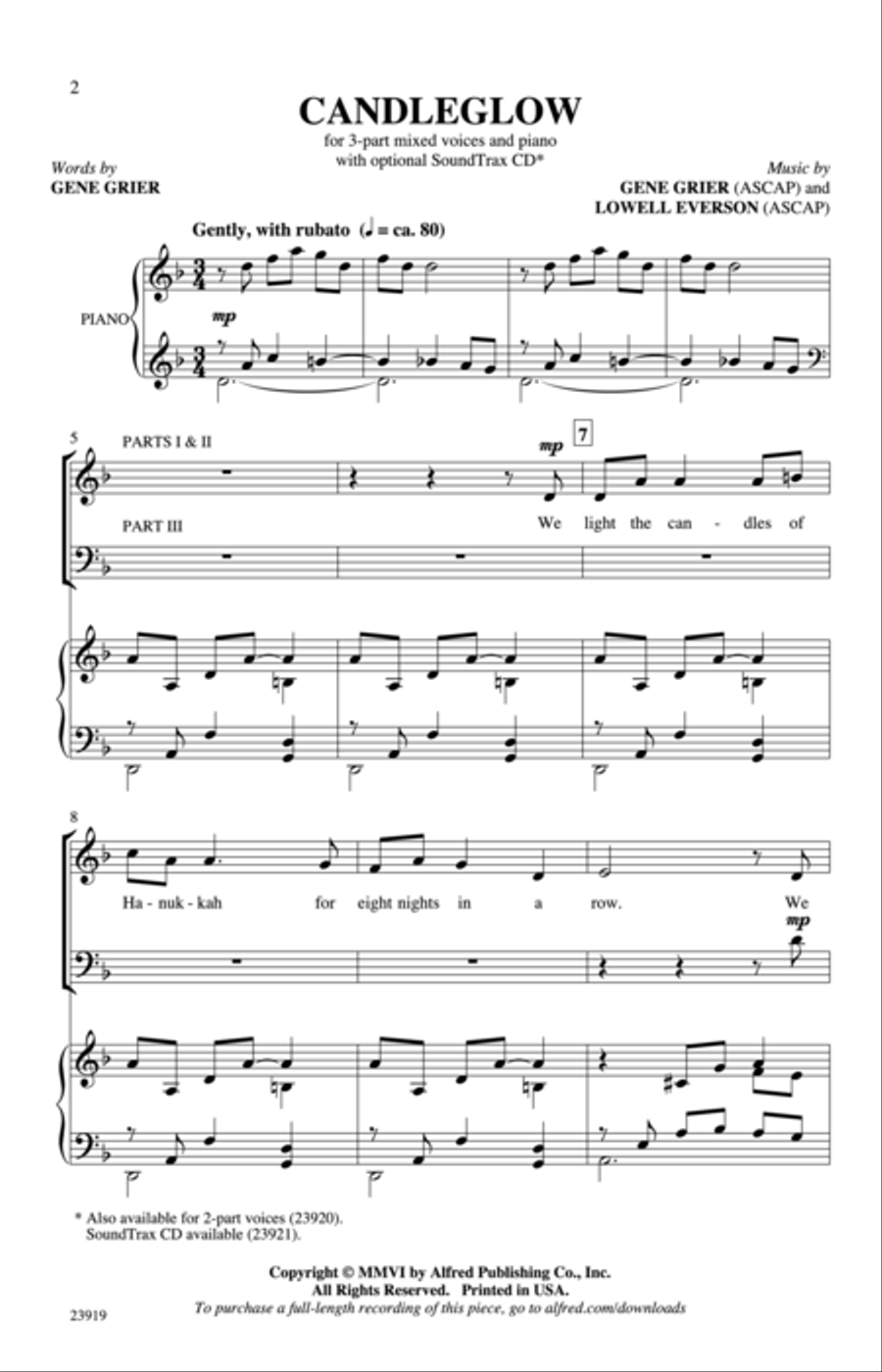 Candleglow Candleglow 3-Part scores gallery preview page 2