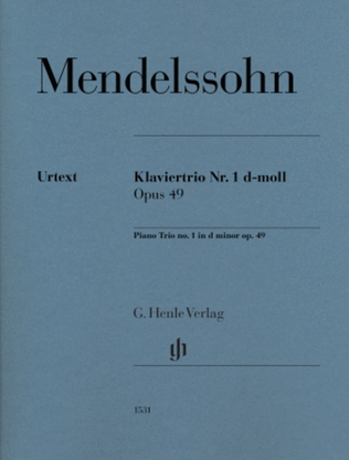 Book cover for Piano Trio No. 1 in D Minor, Op. 49