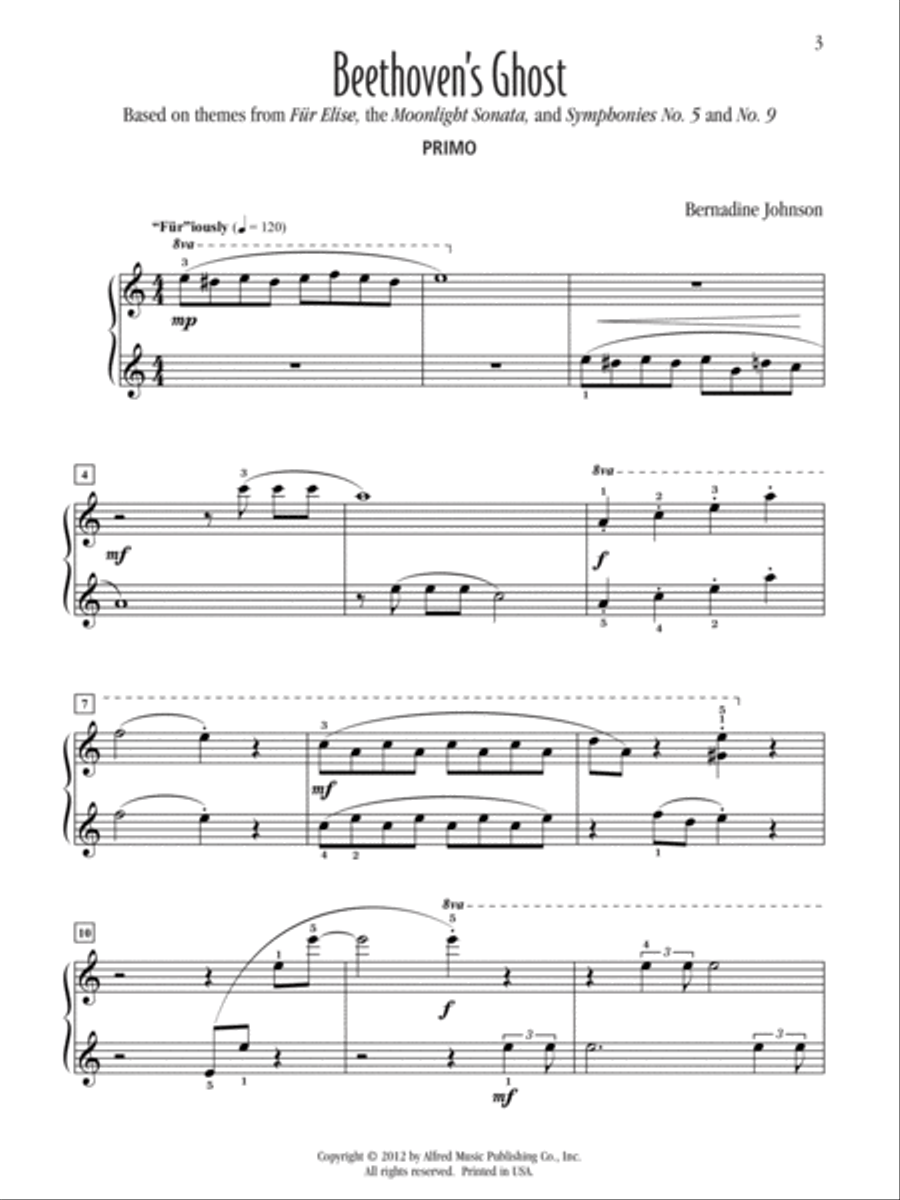 Beethoven's Ghost Small Ensemble scores gallery preview page 3