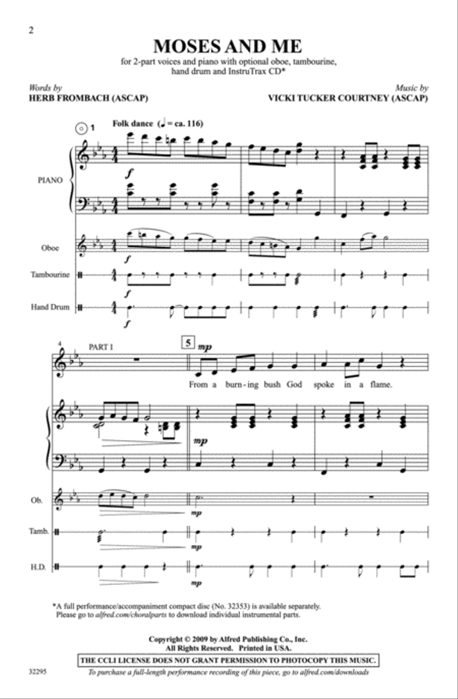 Moses and Me 2-Part scores gallery preview page 2