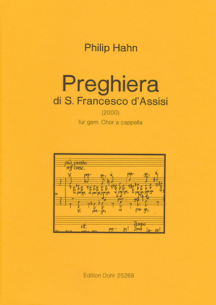 Preghiera di S. Francesco d'Assisi für gemischten Chor a cappella (2000)