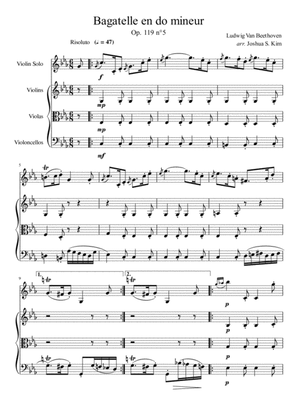 Bagatelle No.5, Op. 119 for String Ensemble (or String Quartet)