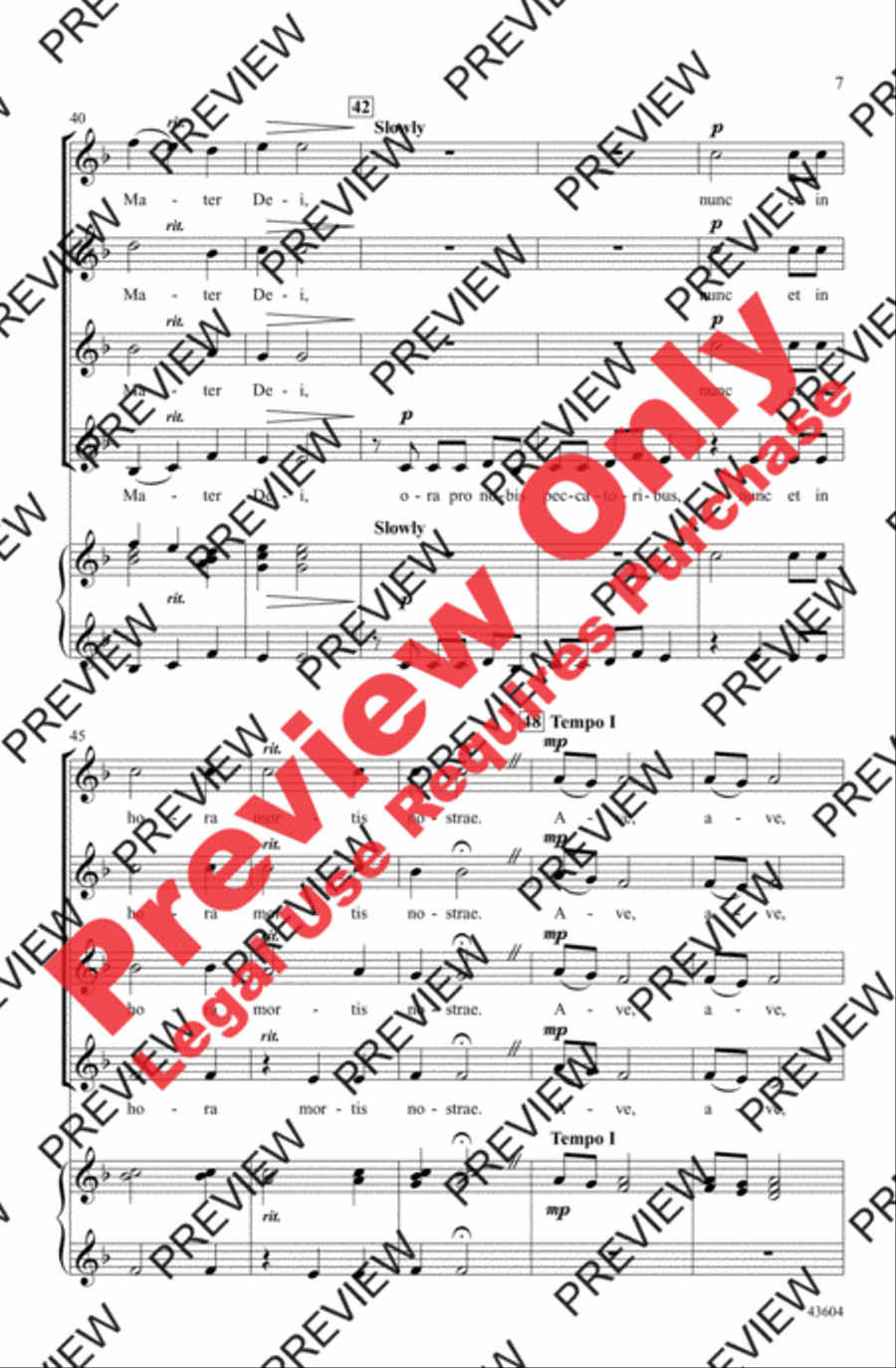 Ave Maria Women's Choir scores gallery preview page 7