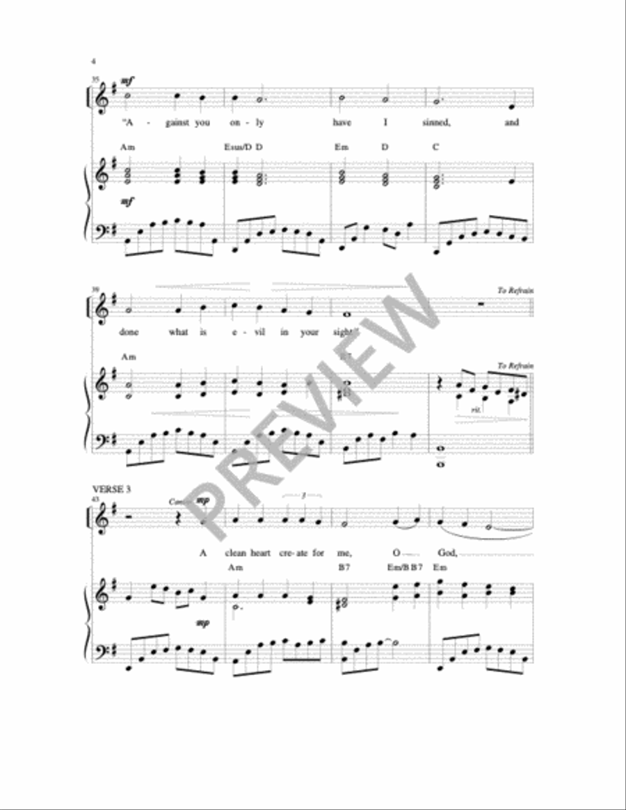 Be Merciful O Lord Be Merciful O Lord 4-Part scores gallery preview page 5