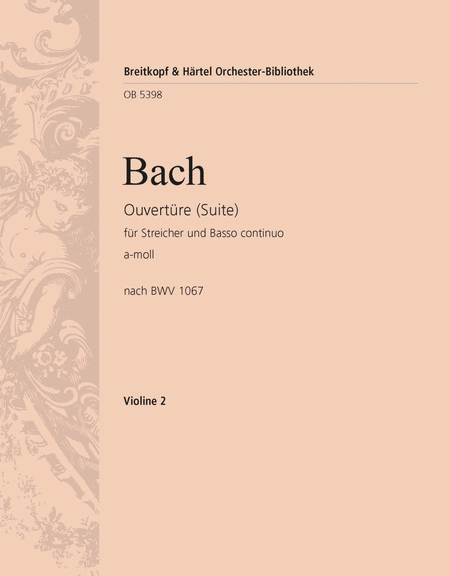 Overture (Suite) No. 2 in A minor based on BWV 1067