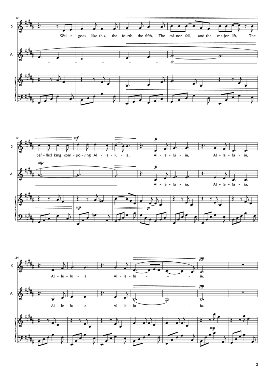 Hallelujah SA scores gallery preview page 2