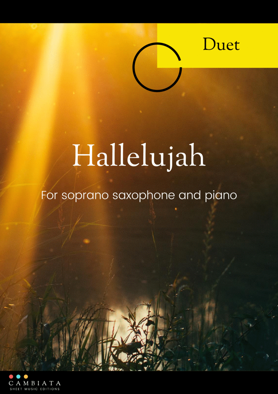 Hallelujah Soprano Saxophone scores gallery preview page 1