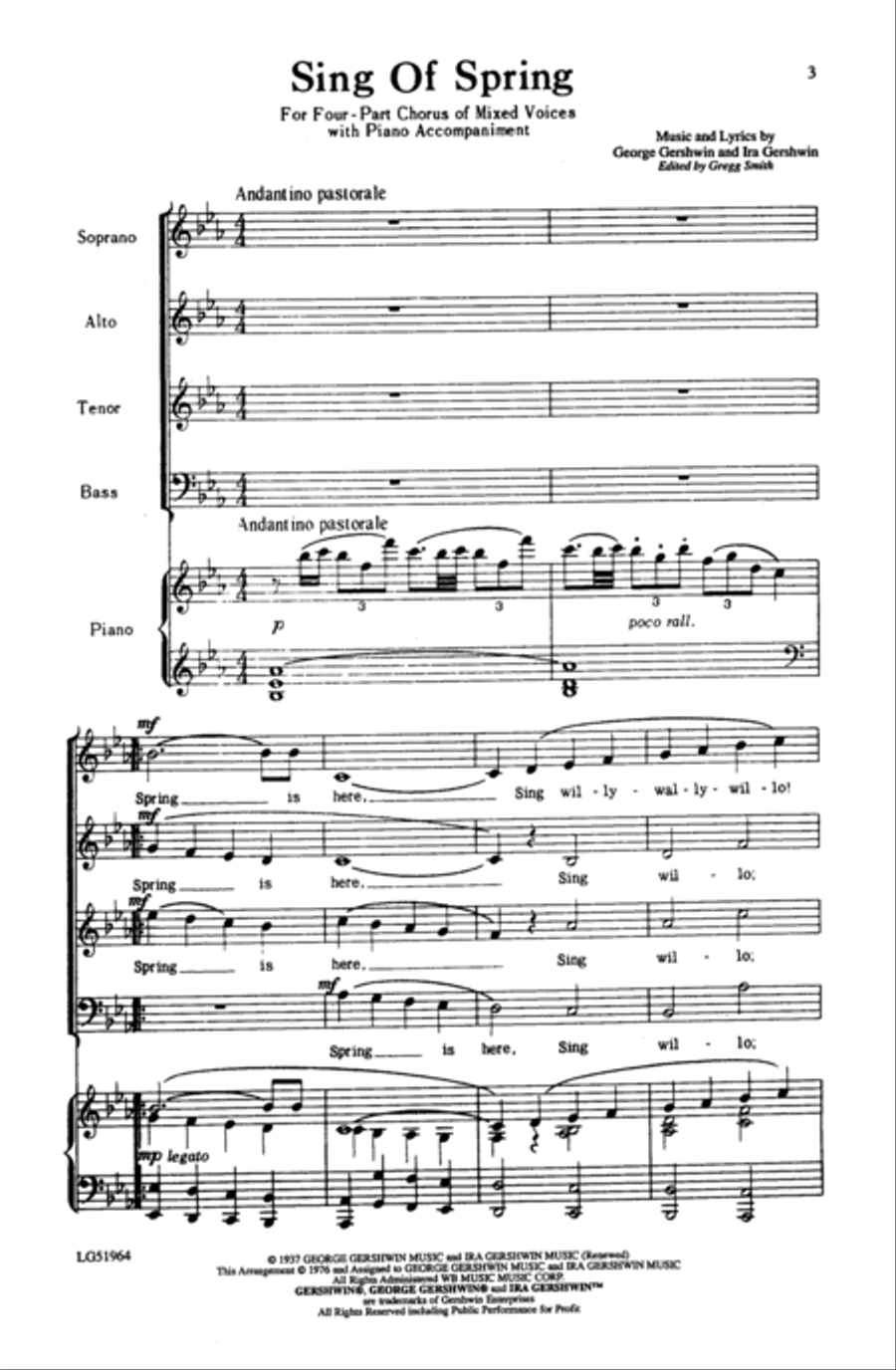 Sing of Spring 4-Part scores gallery preview page 10