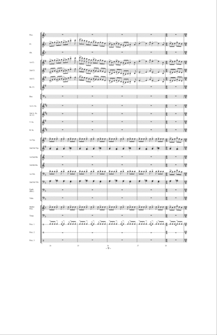 When The Tears Fell Concert Band scores gallery preview page 8