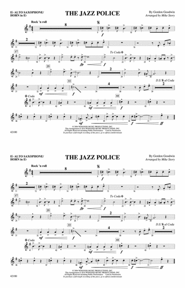 The Jazz Police: E-flat Alto Saxophone