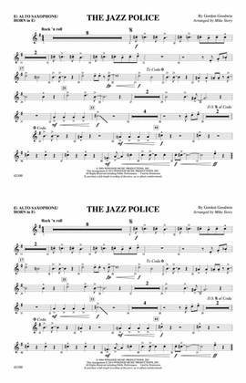 Book cover for The Jazz Police: E-flat Alto Saxophone