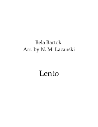 Book cover for Lento