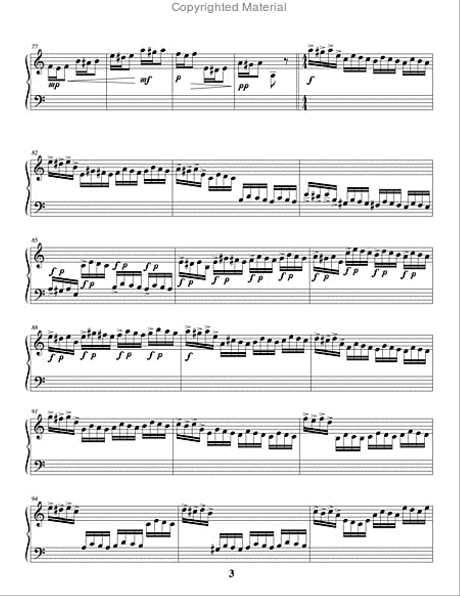 Variations on a Theme by Paganini Percussion Ensemble scores gallery preview page 4