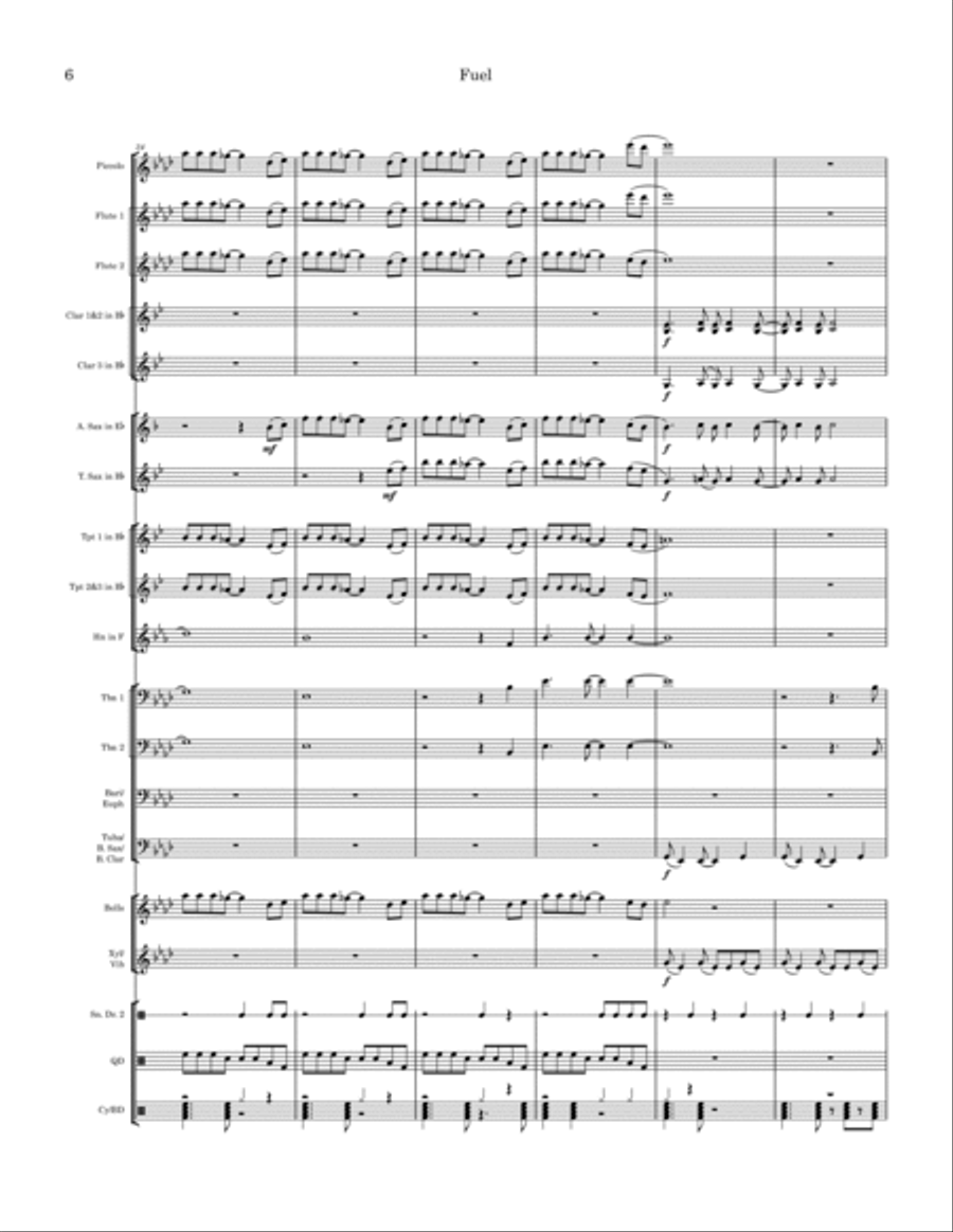 Fuel Marching Band scores gallery preview page 6