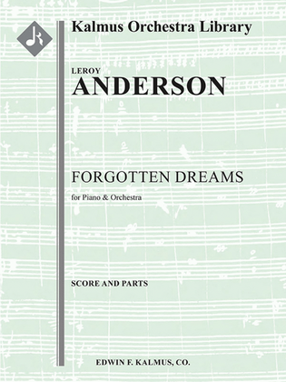 Book cover for Forgotten Dreams for Piano and Orchestra