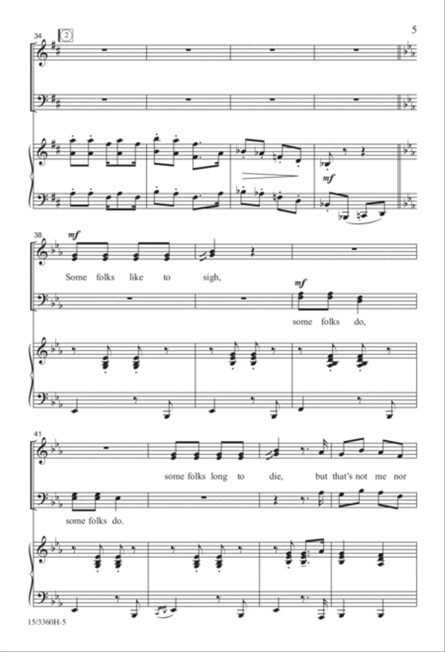 My Banjo on My Knee My Banjo on My Knee 4-Part scores gallery preview page 5