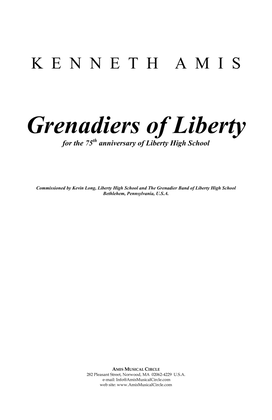 Grenadiers of Liberty - CONDUCTOR'S SCORE ONLY