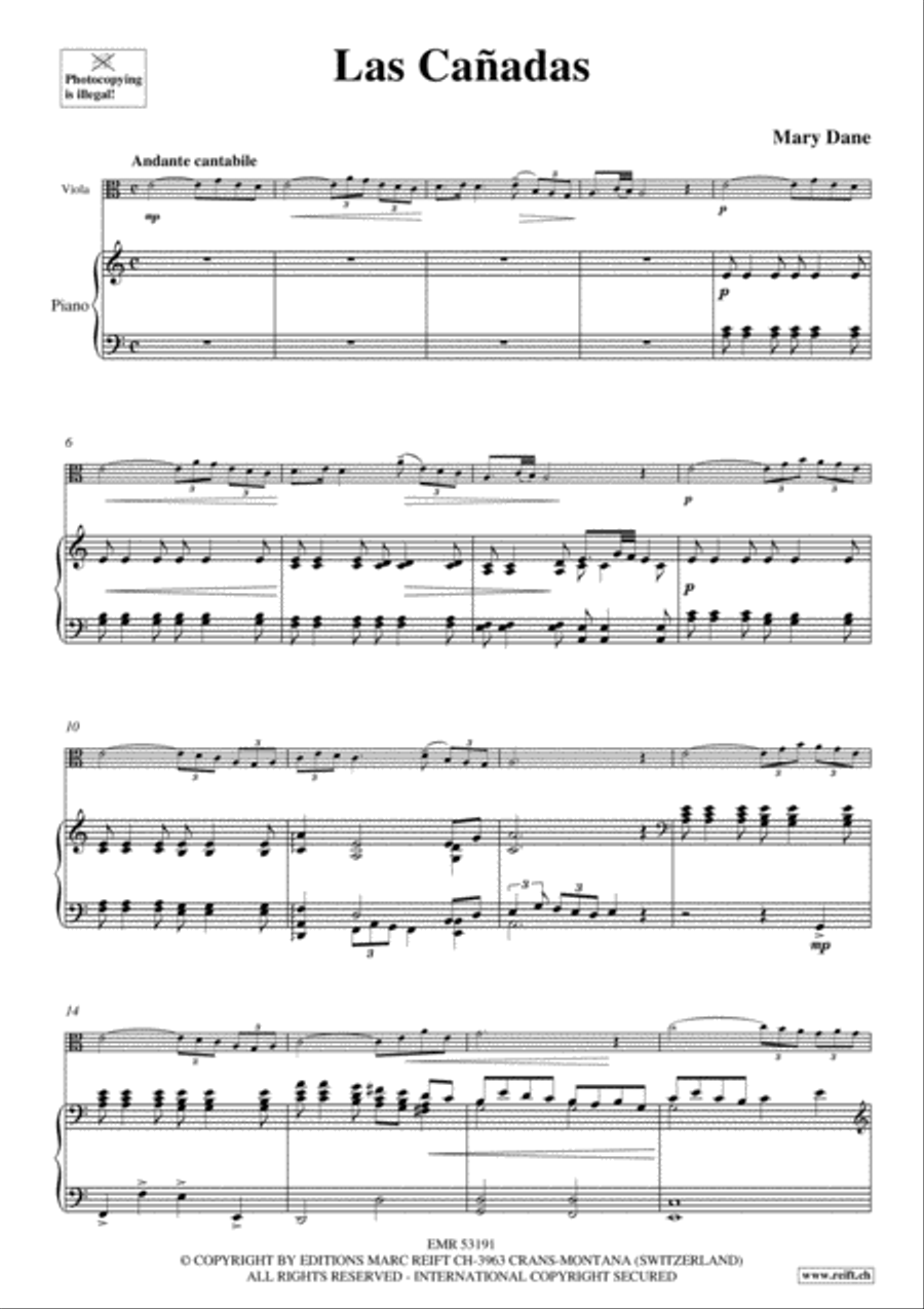Las Canadas Las Canadas Viola scores gallery preview page 3