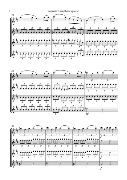 Swan Lake Tchaikovsky Soprano Saxophone Quartet image number null