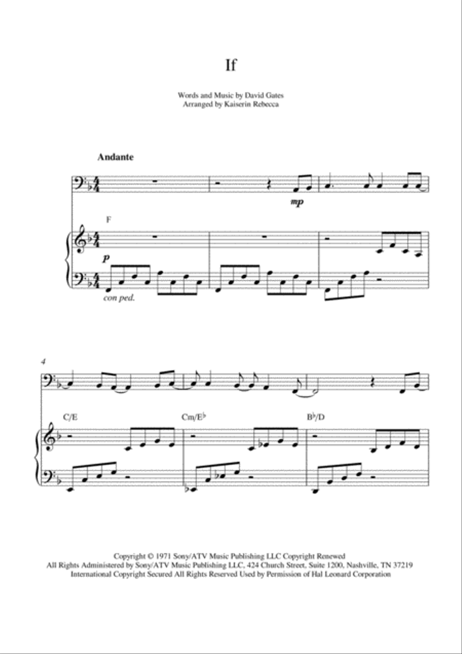 If Piano scores gallery preview page 1