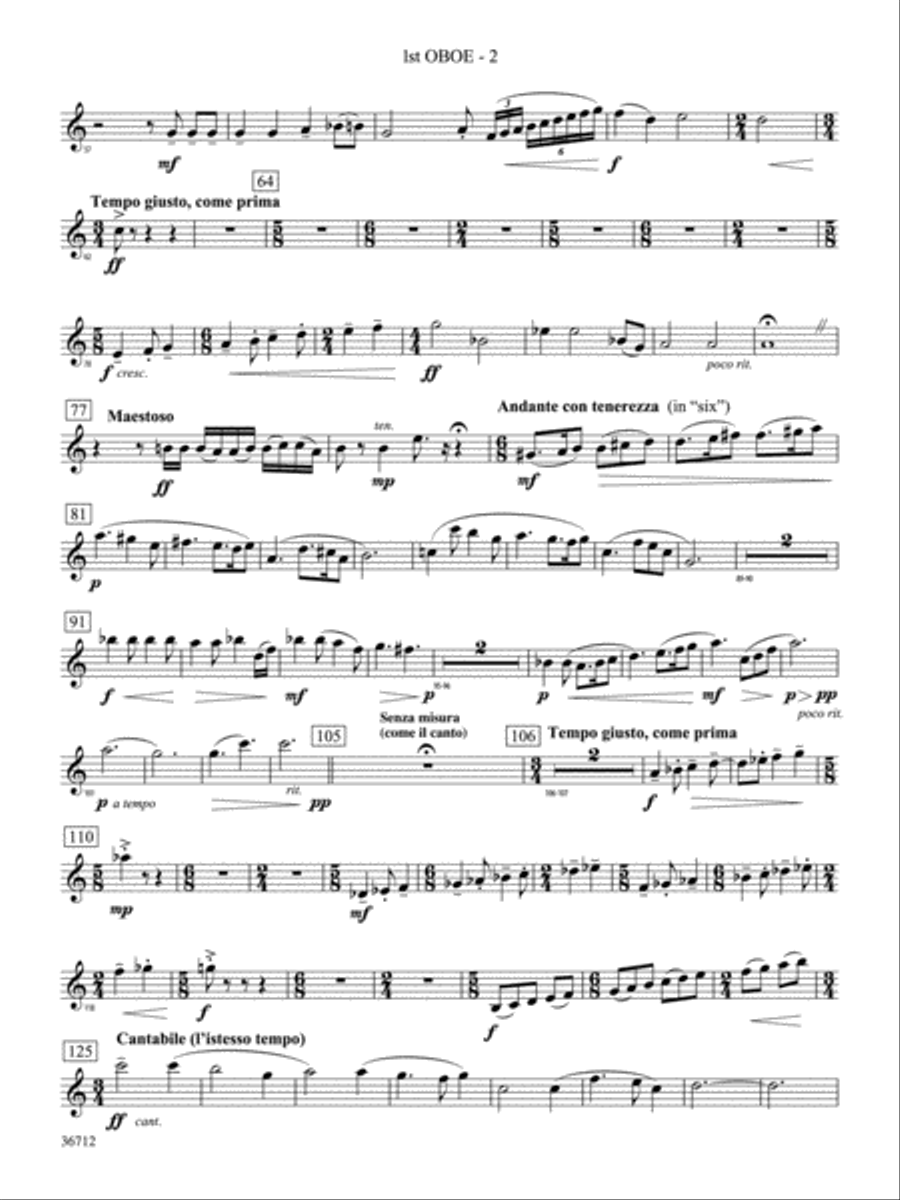 Gloria: Oboe Concert Band scores gallery preview page 2