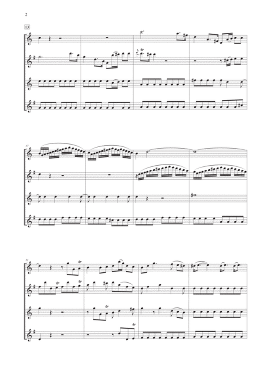 Divertimento N° 1 K. 136 for Saxophone Quartet image number null