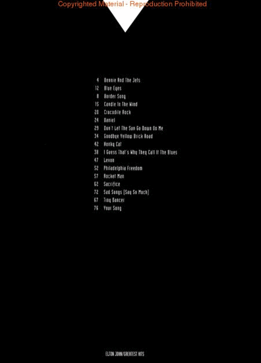 Elton John – Greatest Hits Updated Easy Piano scores gallery preview page 2
