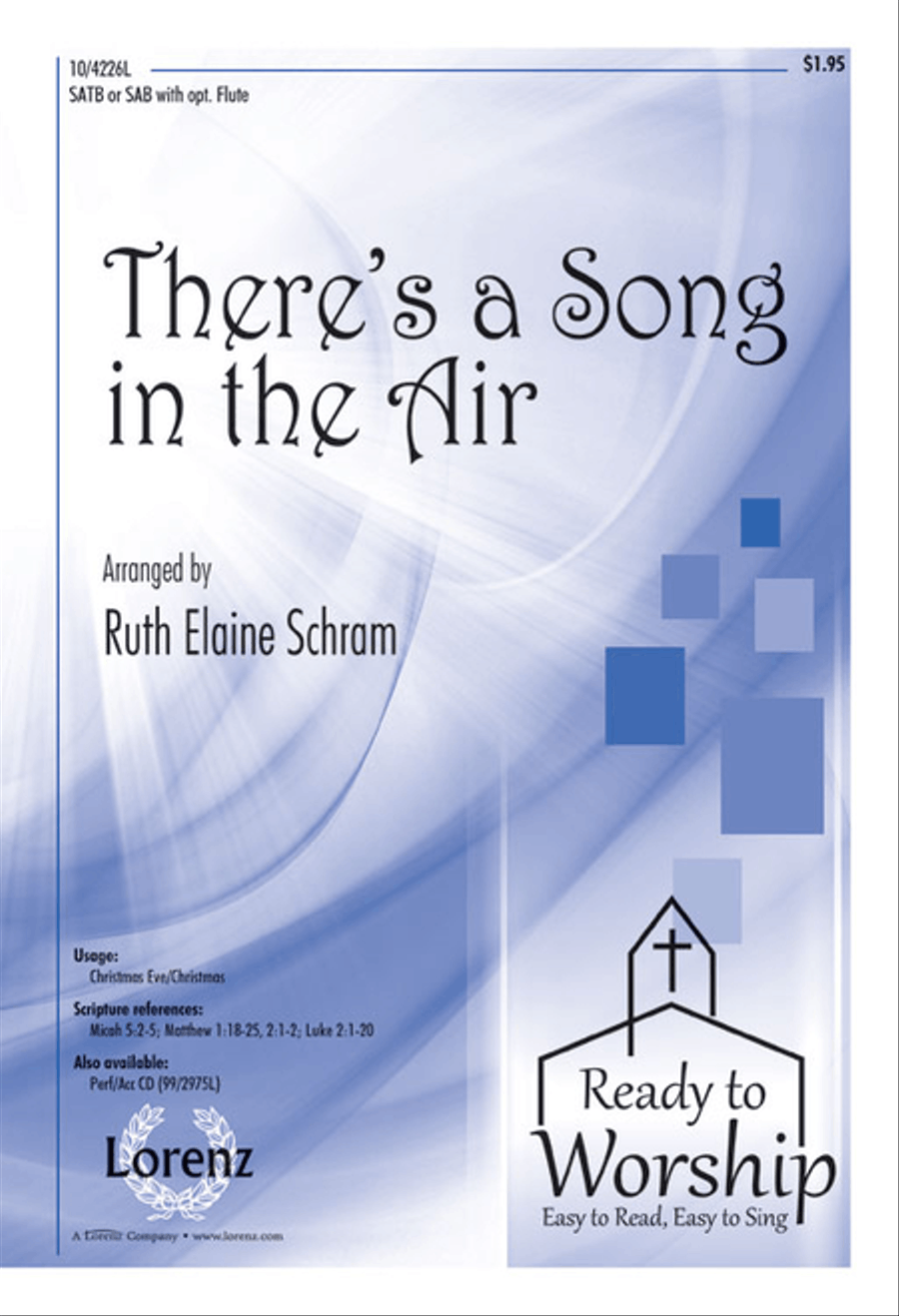 There's a Song in the Air 4-Part scores gallery preview page 1
