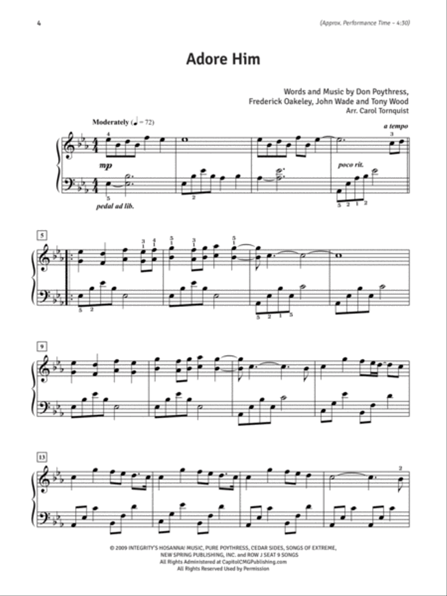The Professional Pianist -- Praise Solos for Christmas Piano Solo scores gallery preview page 4