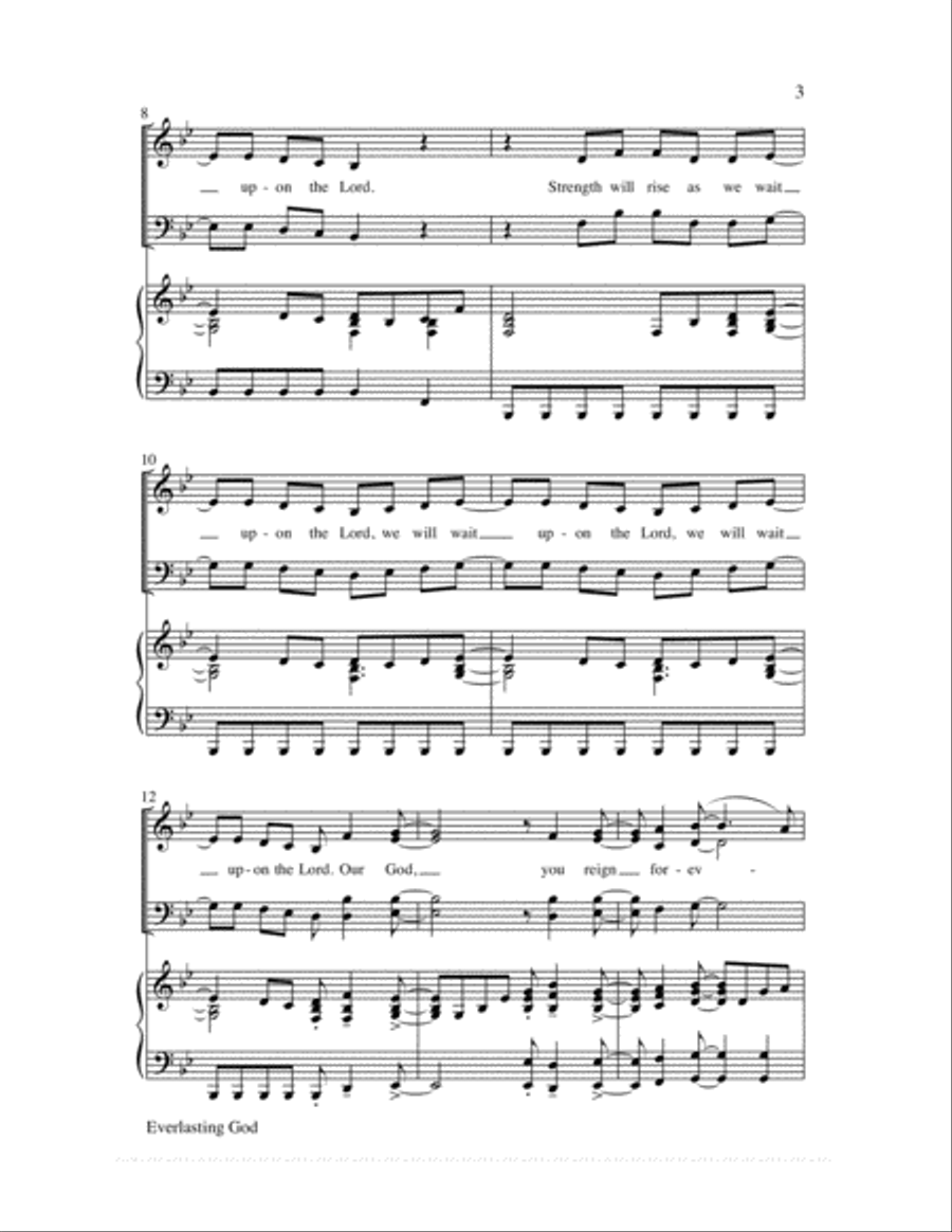 Everlasting God 4-Part scores gallery preview page 4