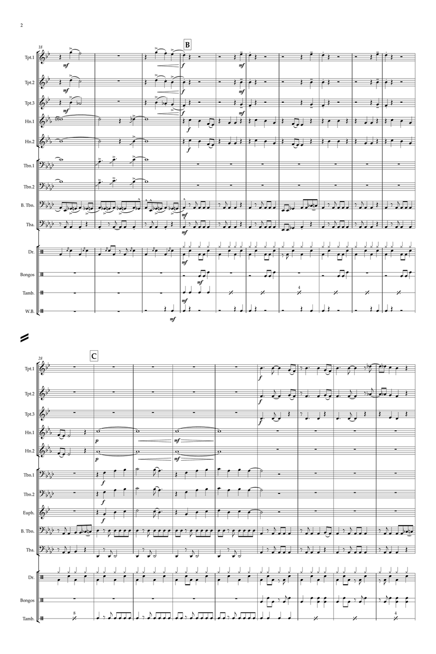 Footloose Footloose Brass Ensemble scores gallery preview page 2