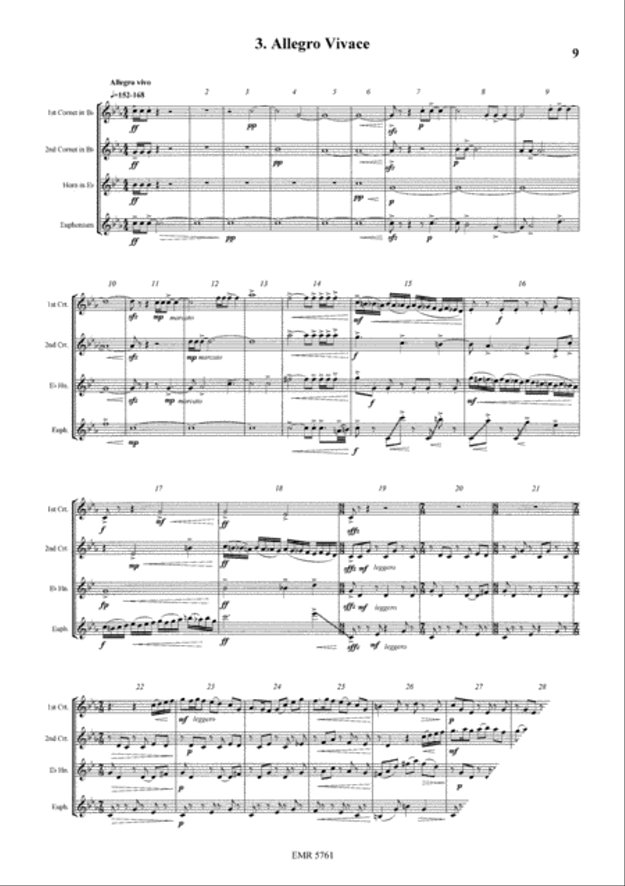 Concerto for Brass Quartet Brass Quartet scores gallery preview page 5