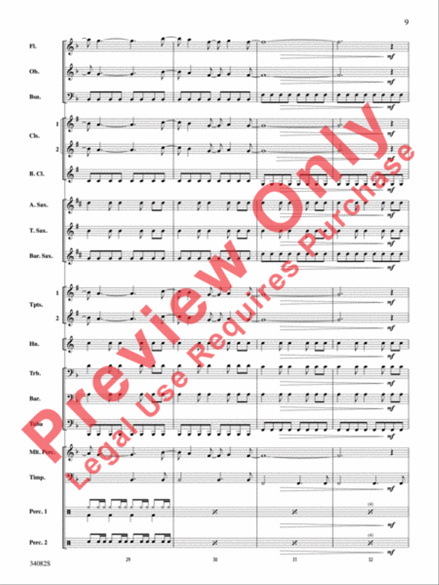 Just the Way You Are (Amazing) Concert Band scores gallery preview page 10