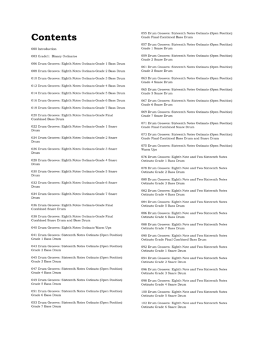 PONS DRUM METHOD Drum Set scores gallery preview page 2