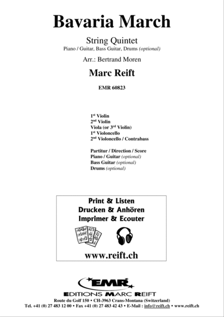 Bavaria March String Quintet scores gallery preview page 2