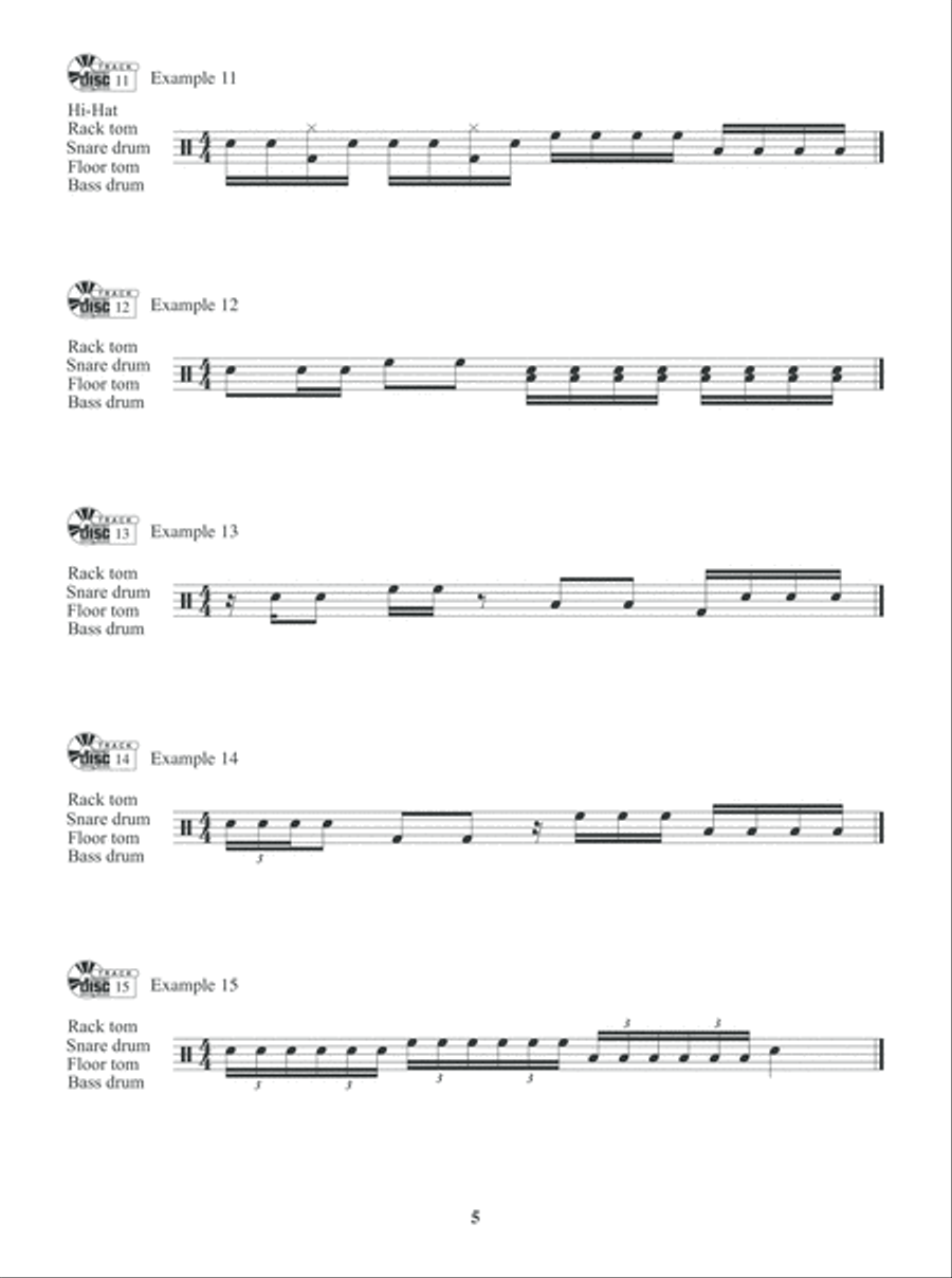 100 Legendary Rock Drum Fills Drum Set scores gallery preview page 6