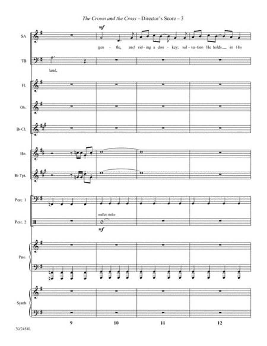 <br>Sheet music extract