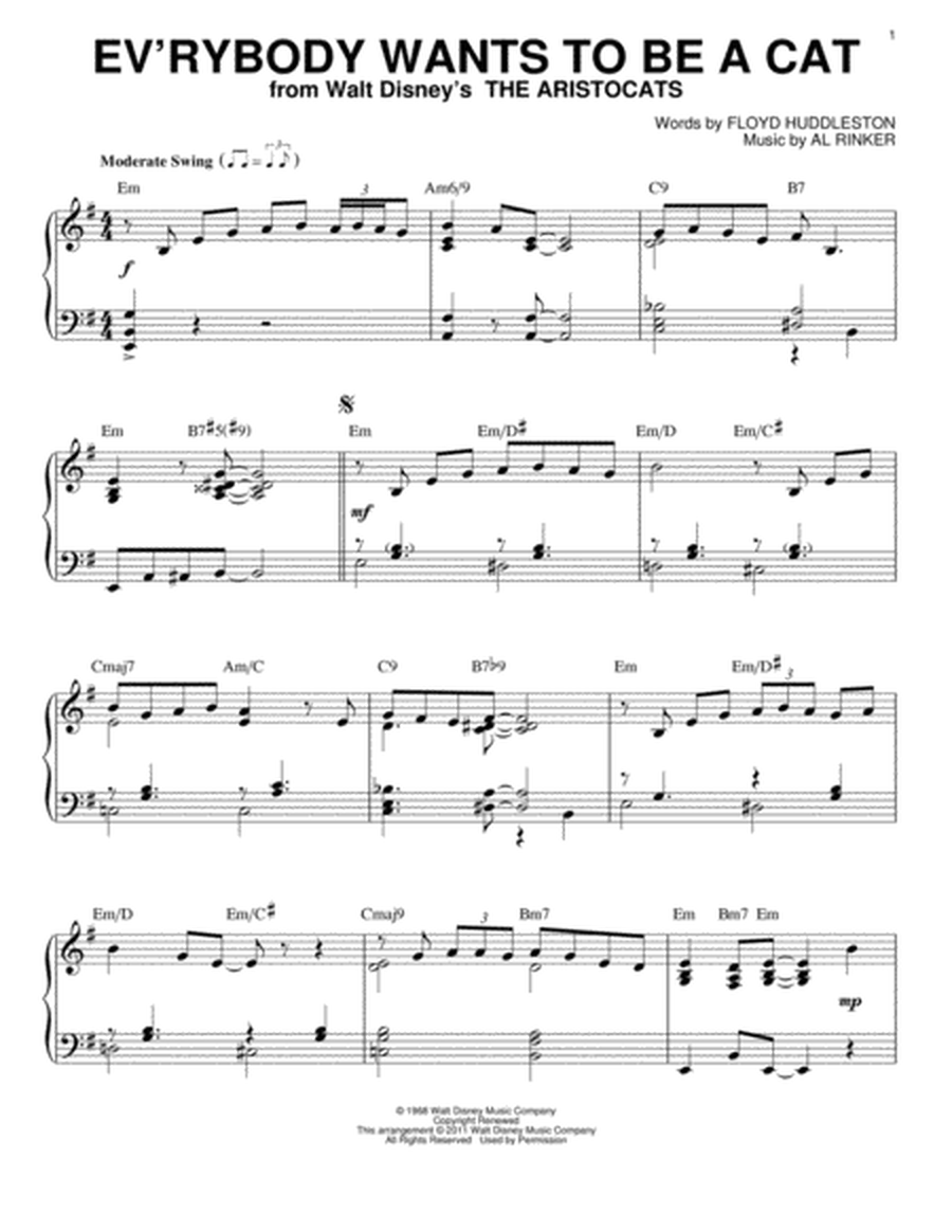 Ev'rybody Wants To Be A Cat [Jazz version] (arr. Brent Edstrom)