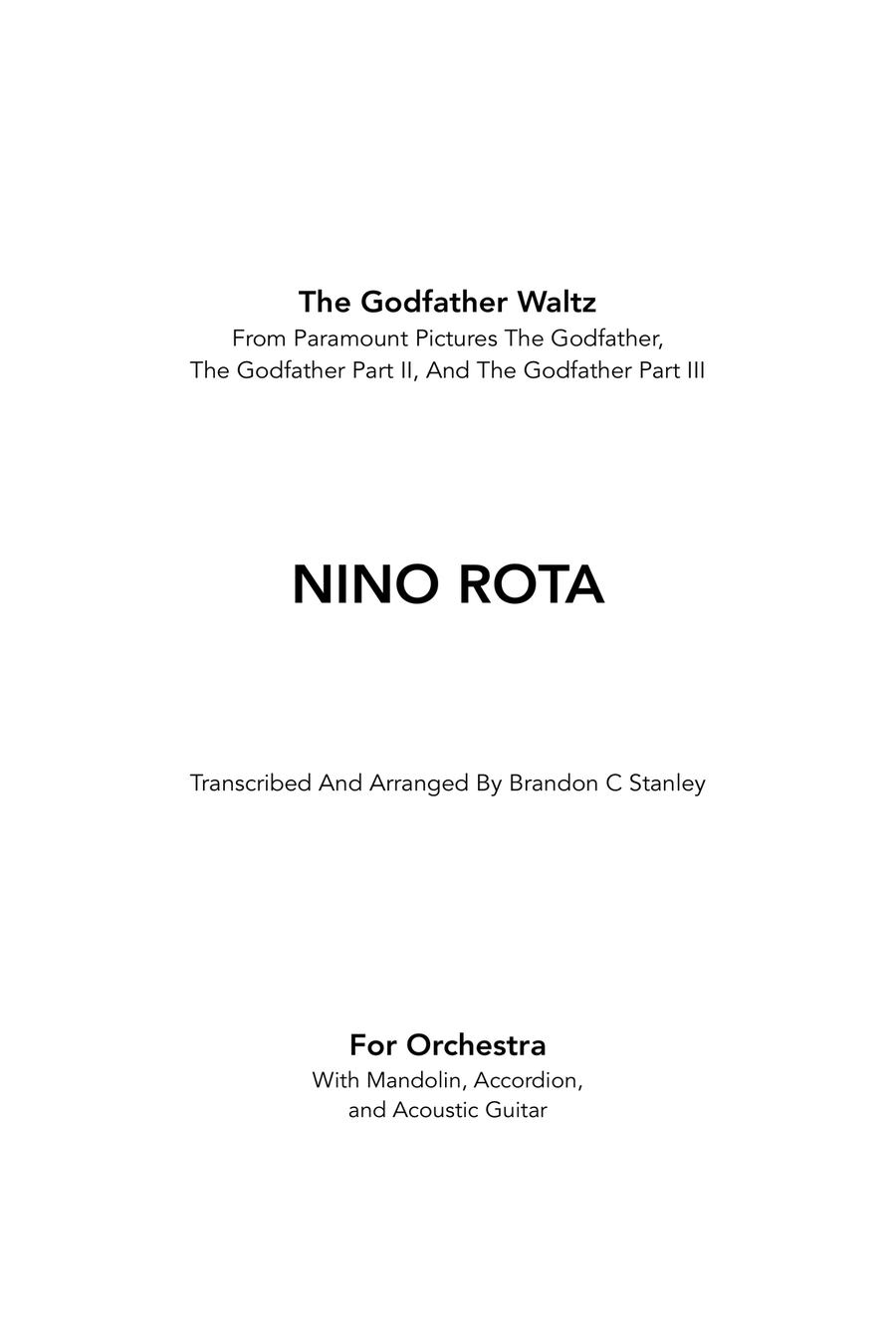 Book cover for The Godfather Waltz